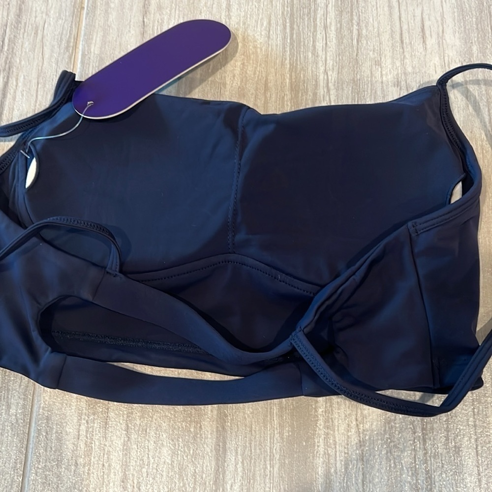 Kamo Fitness Isla Sports Bra - Dark Iris Large Strappy Back Navy Blue Activewear — image 7 of 8